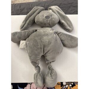Nattou Gray Bunny Rabbit Knit Security Baby Lovey Plush B63